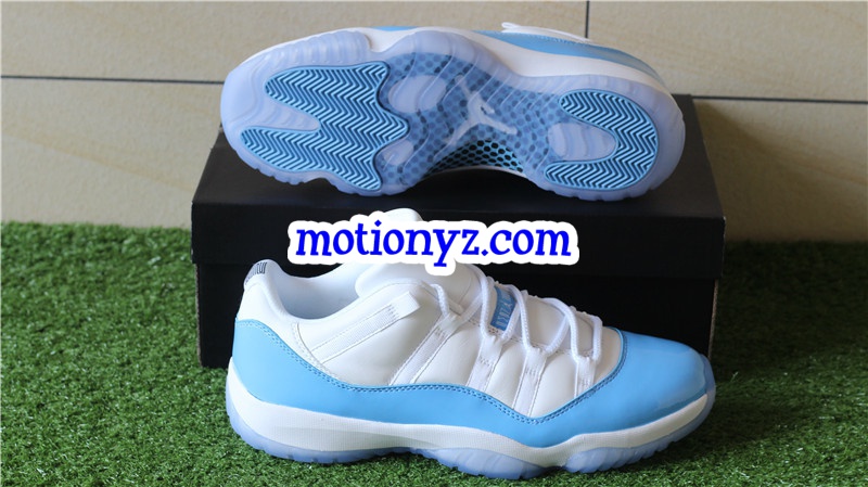 Authentic Air Jordan 11 Low Columbia Blue